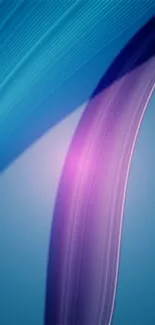 Abstract blue and purple phone wallpaper with dynamic design.