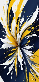 Vibrant abstract art with bold splash design.