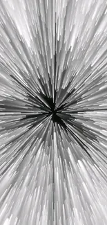 Dynamic black and white burst abstract wallpaper with a central focal point.