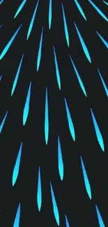 Mobile wallpaper with dynamic blue streaks on a dark background.