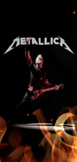 Metallica live performance mobile wallpaper.