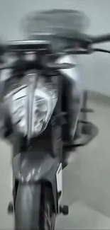 Blurred motorcycle in motion for dynamic effect.