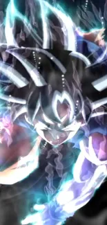 Super Saiyan unleashes powerful energy in dynamic anime wallpaper.