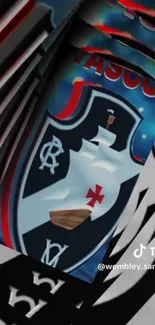 Vasco Da Gama vibrant team logo design.