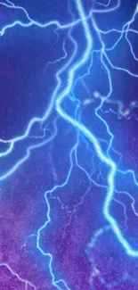 Electric purple and blue lightning design for mobile wallpaper.