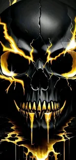 Electric skull with striking dark design