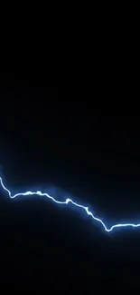 Blue lightning streaks against a dark background, perfect for a phone wallpaper.