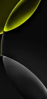Abstract dark wallpaper with vibrant highlights.