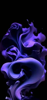 Abstract purple swirl mobile wallpaper.