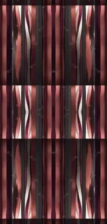 Abstract maroon striped wallpaper design.