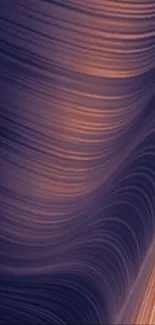 Elegant abstract wallpaper with purple waves and smooth gradient.