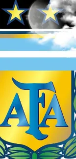 AFA logo with blue accents and a gold background.