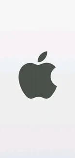 Minimalist Apple logo on a soft gradient background wallpaper.