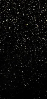 Black and gold starry glitter wallpaper for mobile phones.