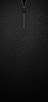 Black leather wallpaper with zipper design for mobile.