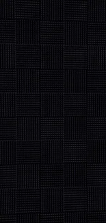 Elegant black woven pattern mobile wallpaper design.