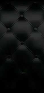 Elegant black quilted wallpaper for mobile devices.