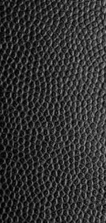 Elegant black leather texture mobile wallpaper.