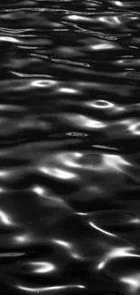 Elegant black water wave pattern wallpaper.