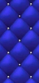 Luxurious blue diamond pattern phone wallpaper.