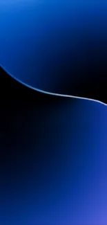 Elegant blue gradient wallpaper for mobile phone screen.