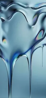 Elegant blue liquid abstract wallpaper for phone.