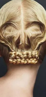 Intricate braided hair art in elegant style.