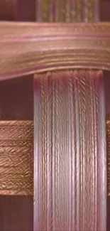 Elegant braided texture with brown hues.