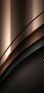 Elegant bronze textured wallpaper with sleek design.