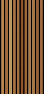 Brown striped wallpaper with vertical lines.