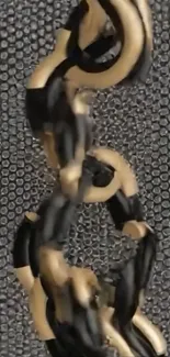 Elegant chain pattern on a textured background wallpaper.