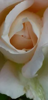 Elegant cream rose in full bloom close-up.