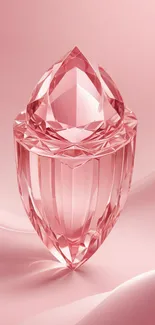 Elegant pink crystal mobile wallpaper design.