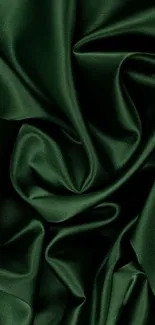 Luxurious dark green silk texture mobile wallpaper.