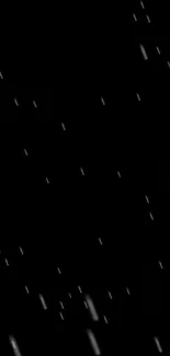 Dark rain-themed mobile phone wallpaper with minimalist design.