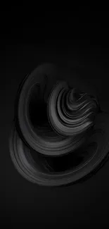 Elegant abstract dark swirl wallpaper design for mobile phones.