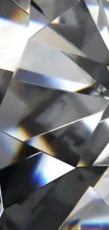 Elegant diamond reflection wallpaper for mobile devices.