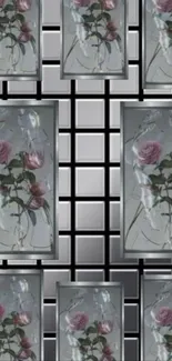 Elegant wallpaper with floral pattern in soft hues for a modern look.
