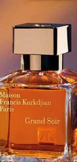 Maison Francis Kurkdjian perfumes with elegant golden and blue tones.