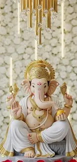 Ganesha statue in elegant decor setting