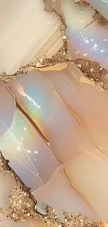 Elegant geode art wallpaper with shimmering stones.