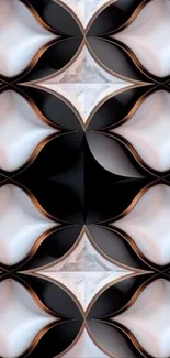 Elegant geometric pattern mobile wallpaper with modern design.