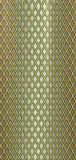 Elegant gold pattern wallpaper with a lattice design.