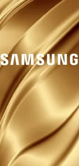 Gold Samsung wallpaper with sleek design.