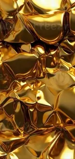 Intricate golden texture wallpaper for mobile