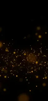 Elegant wallpaper with golden particles.