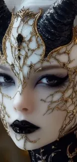 Gothic fantasy art with elegant details and dark aesthetic.