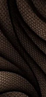 Dark hexagonal pattern wallpaper with flowing texture.