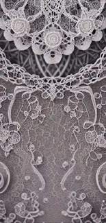 Intricate lace pattern mobile wallpaper with elegant details.