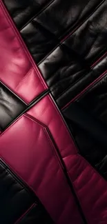 Elegant leather texture with pink and black design.
